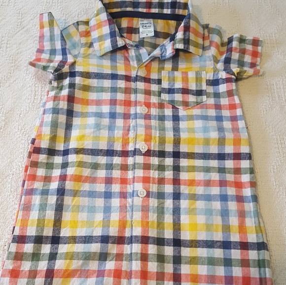 Toddler Boy's 24 Months Button Front Short Outfit - Picture 1 of 3